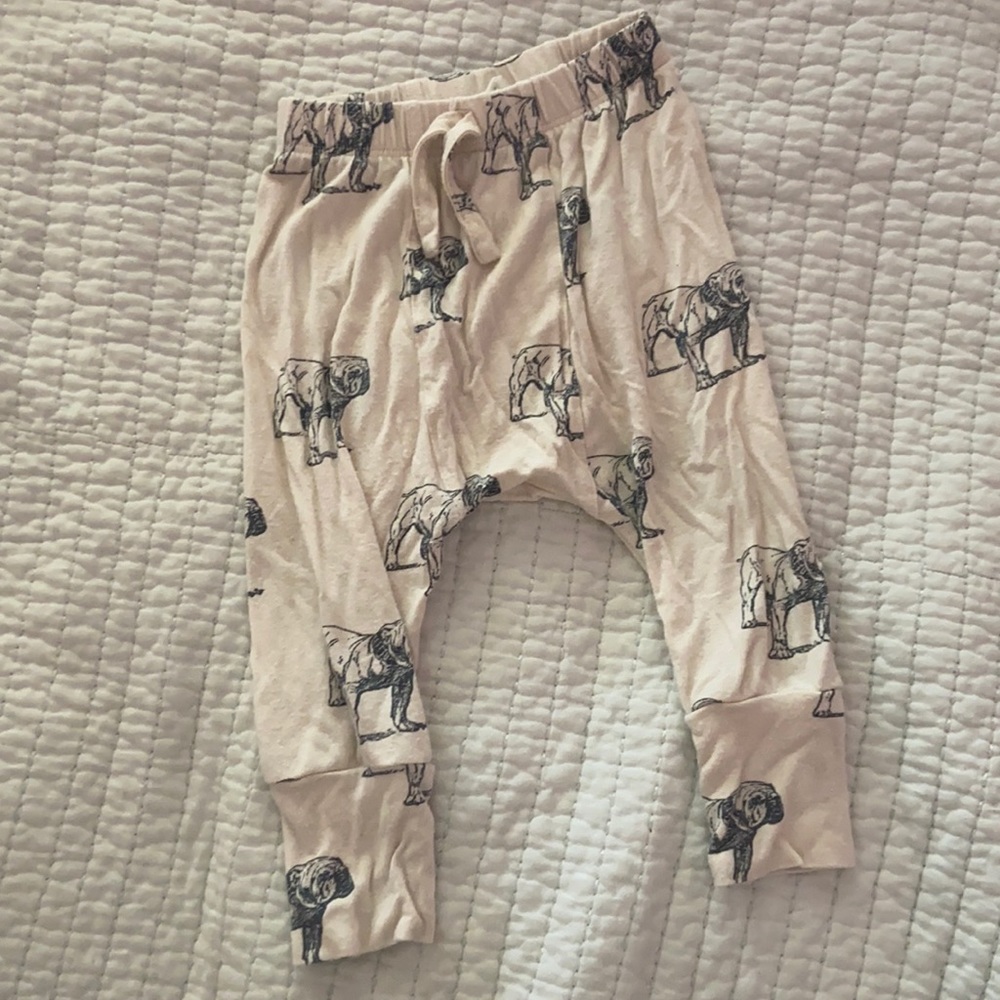 Bulldog Panda pants SZ 12-18 months